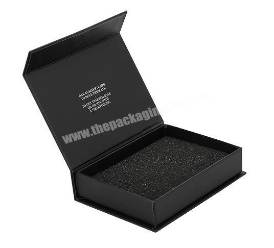 China custom print cardboard black paper book shape packaging gift box