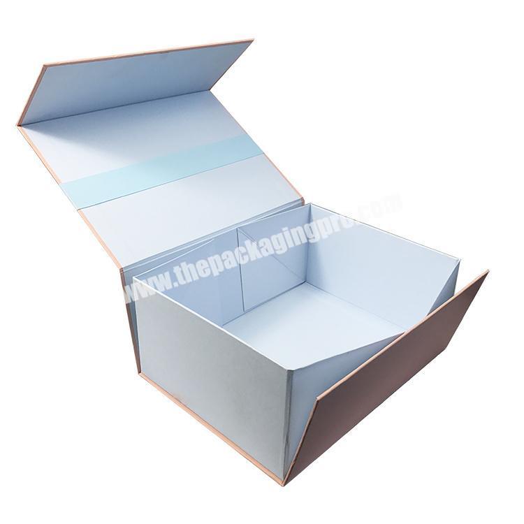 China custom printing colored rigid cardboard foldable folding box packaging