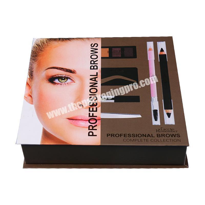 China Customized biodegradable cosmetics make up makeup cardboard paper packaging box for makeup