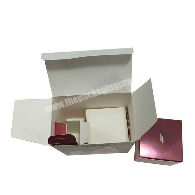 China emballage en papier Papier verpackung 20 years experience manufacturer eye cream cone sleeve skin care products packaging