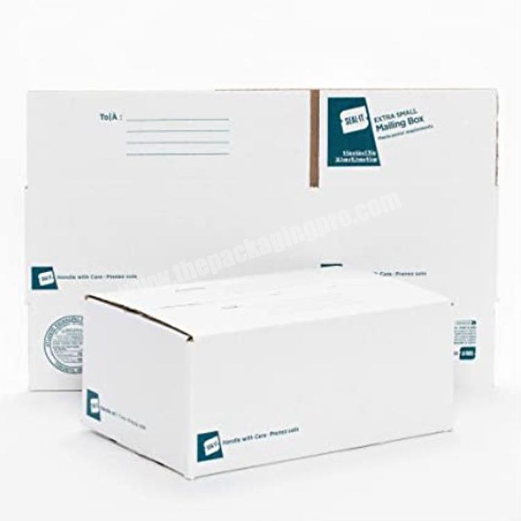 china express box factory cheap custom logo print eco friendly black corrugated mailing boxes pink white shipping box with logo