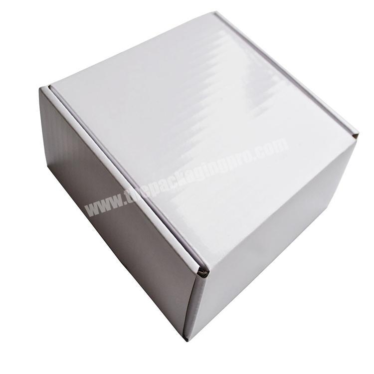 China factory 2019 white matte mailer box printing corrugated shipping mailbox