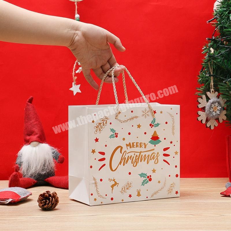 china factory Christmas custom made art paper bags for kids gifts