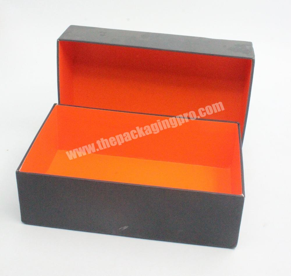 China Factory For Customize Black High Quality Cardstock Gift Box For Wholesale