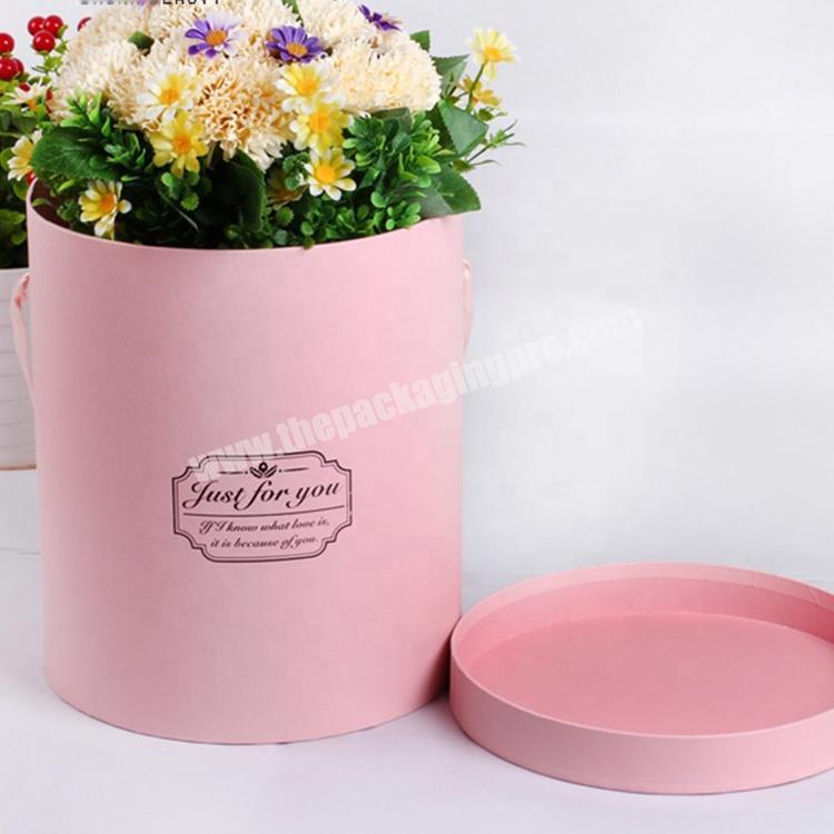 Shop China Factory High Quality Round Shape Display Box For Flower Packing With Custom Logo Printing