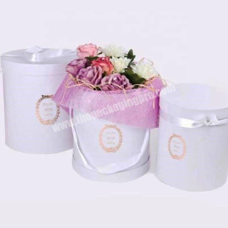 Factory China Factory High Quality Round Shape Display Box For Flower Packing With Custom Logo Printing