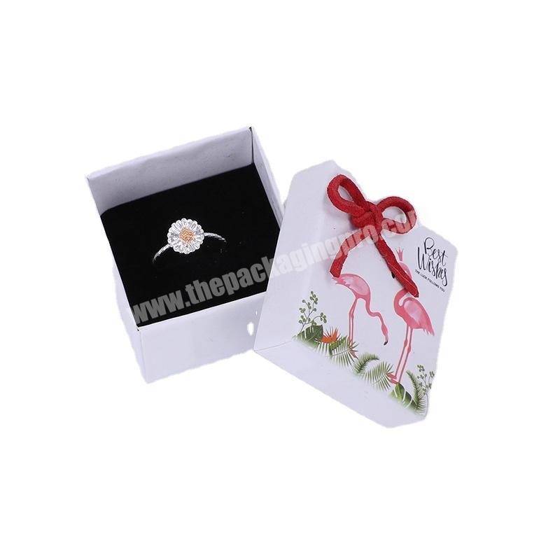 China Factory Multi specification small gift box Jewelry packaging paper gift box with ribbon and foam insert
