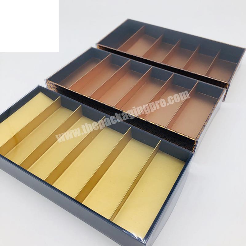 China factory OEM chocolate packaging paper gift box chocolate box with paper divider