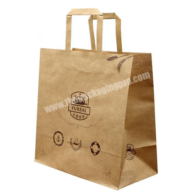 China Factory OEM Eco-friendly custom paper bag with twist handle