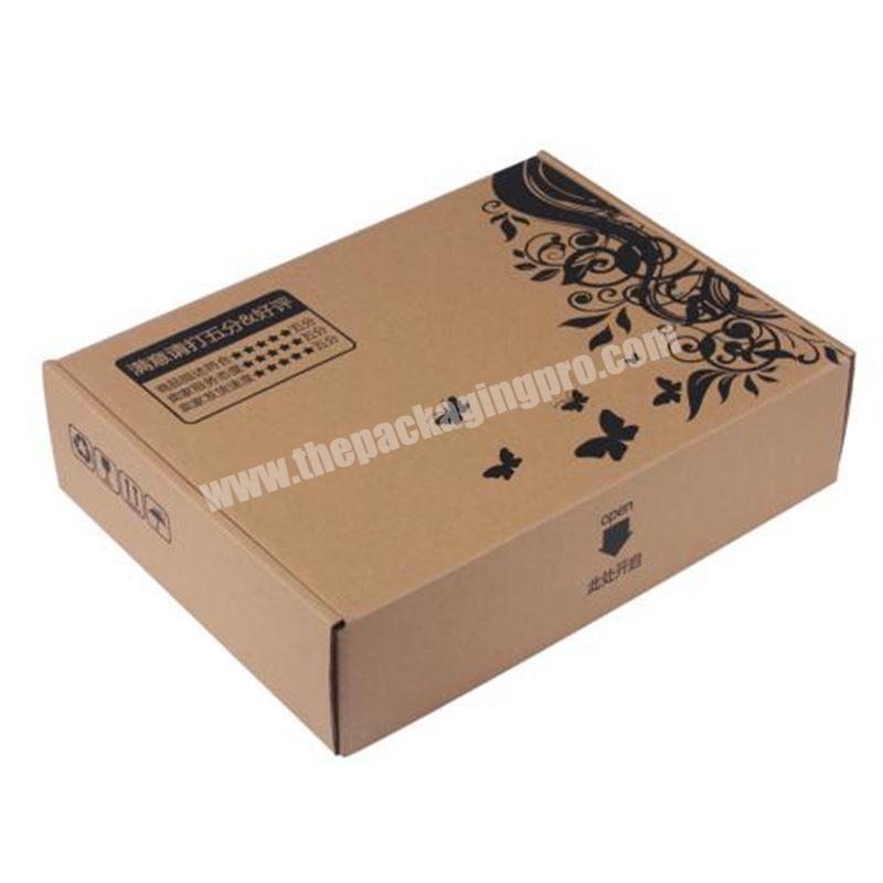 China Factory Supplied Top Quality Cheap Large Black Gold Flower Mailer Box