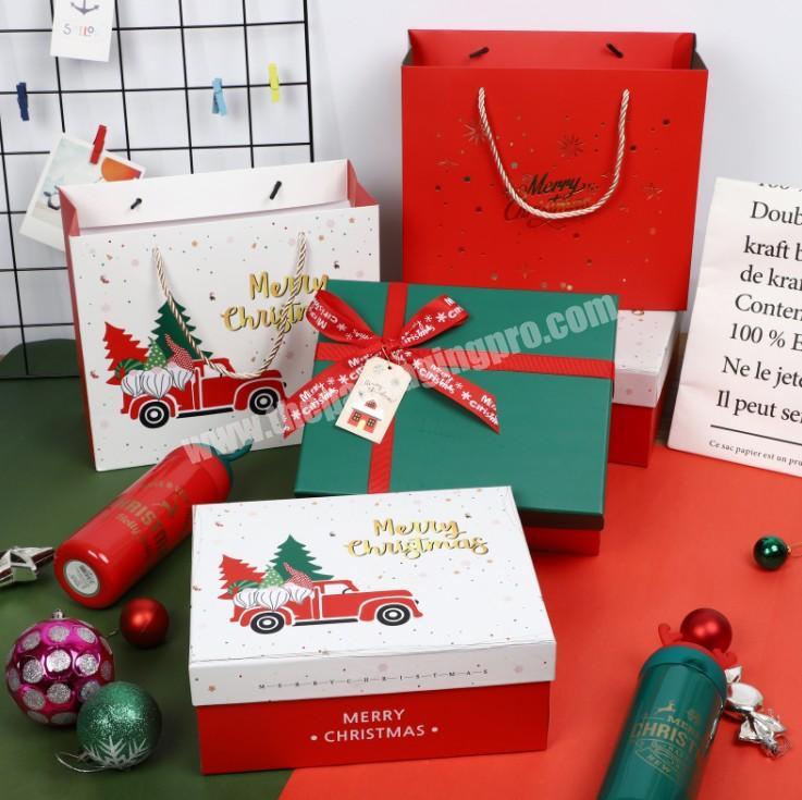 China Factory Supplier Elegant Cardboard Gift Box Custom Matt Christmas Paper Box Packaging