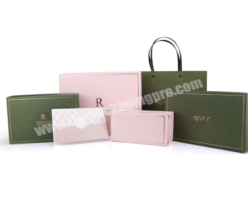 China factory Wholesale custom factory green leatherette fancy paper hand bags for ladies jewelry and gifts packing paper gift b