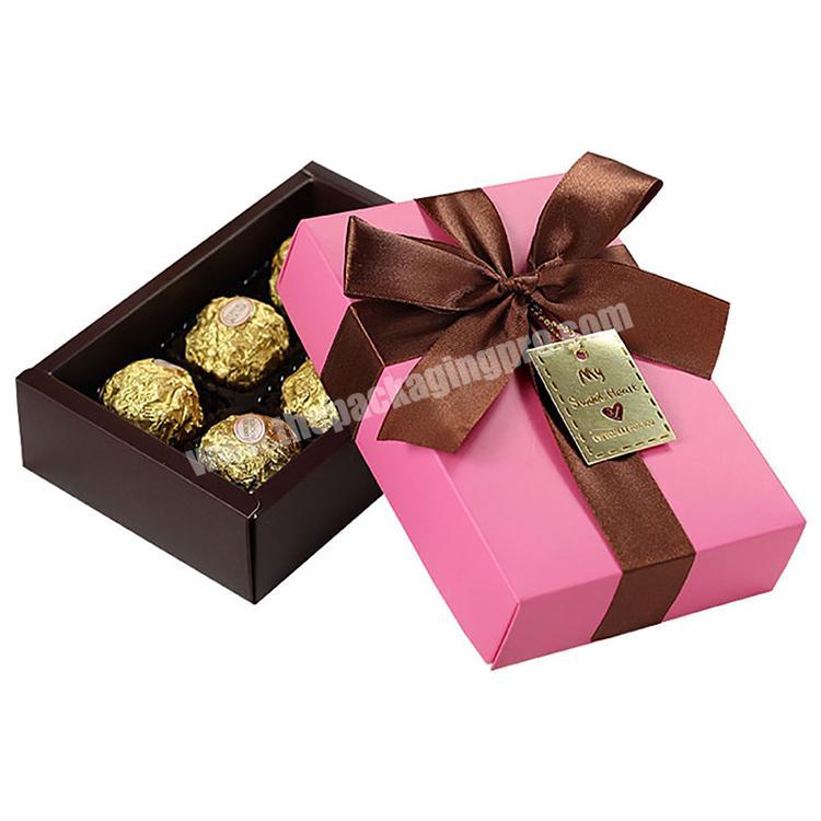 China Factory wholesale printing factory price red color cute empty chocolate gift box