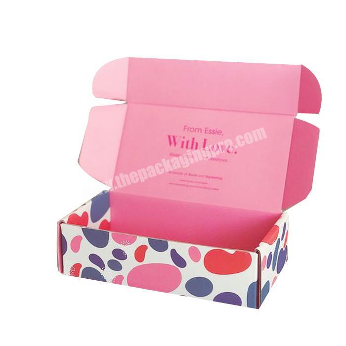 China Foldable Paper Gift Box With Dividers Custom Outer Carton Printed Packaging Marble Pink Corrugated Boxes