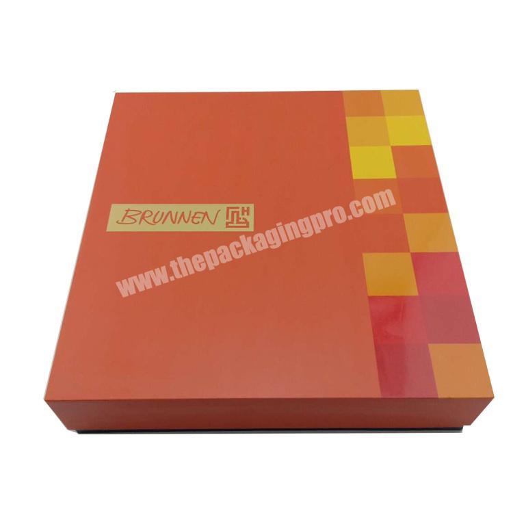 China gongfu tea packaging gift set box with full color printing and UV varnish