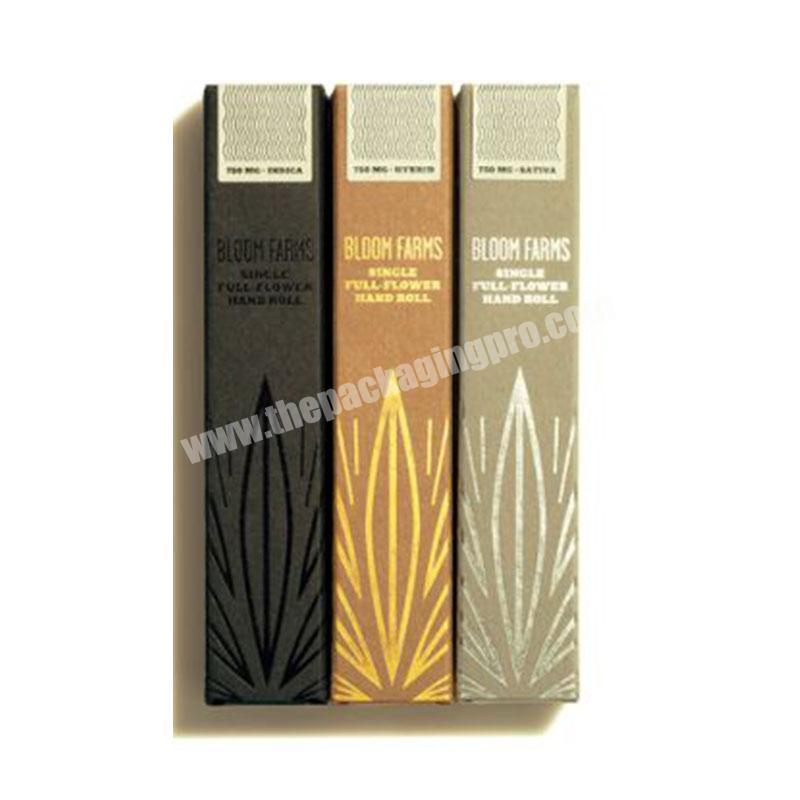 China Luxury Silver Foil Custom Printed Incense Kraft Paper Box Packaging