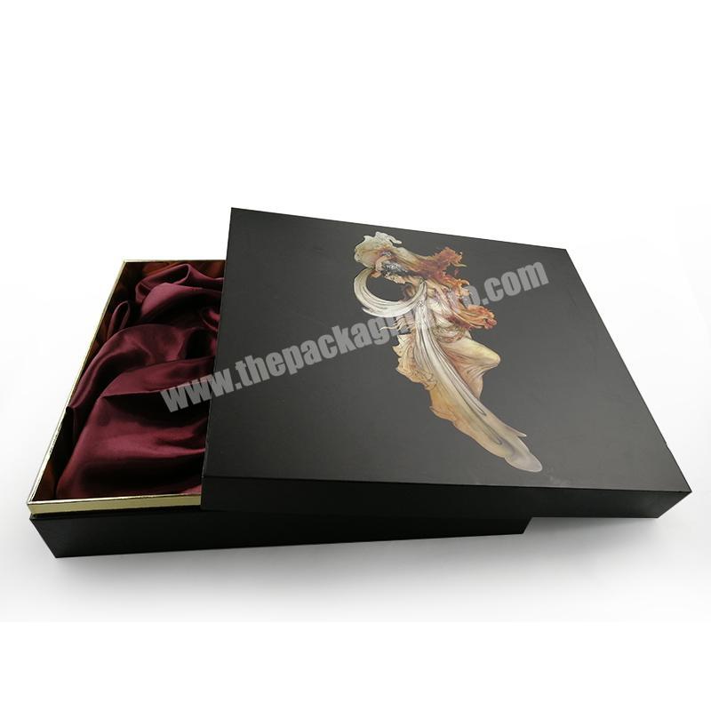 China Made Cheap Price Handmade Custom Foil Stamping Paper Box Hair Accessory Packaging Flat Folding Magnetic Gift