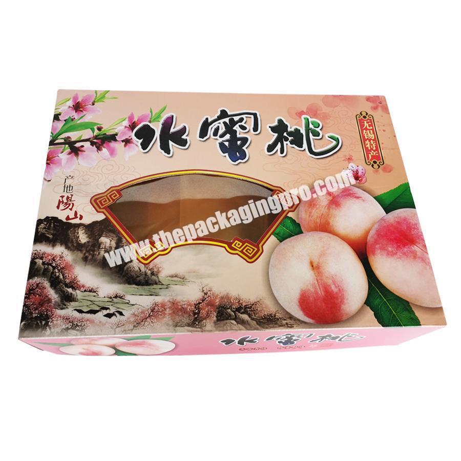 China Manufactory corrugated paper apple  packaging box