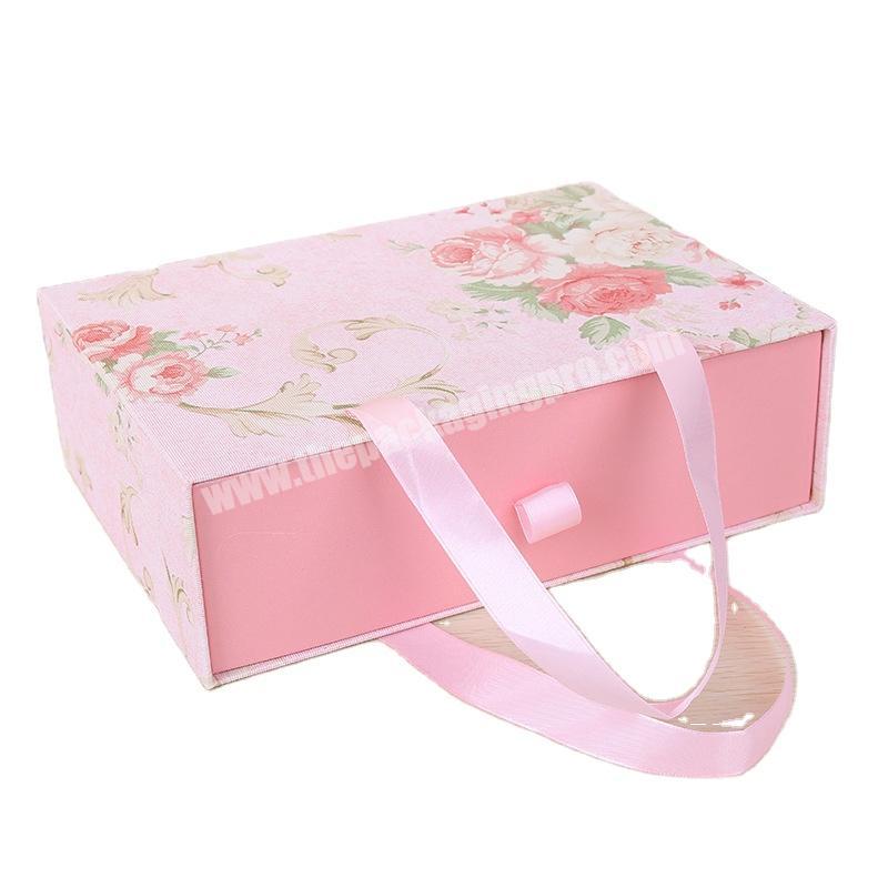 China Manufactory plain gift box box gift wholesale pink gift box