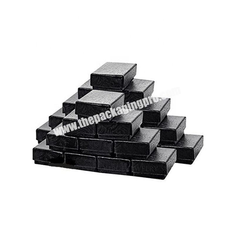 China manufacture cheap hard cardboard black gift paper box