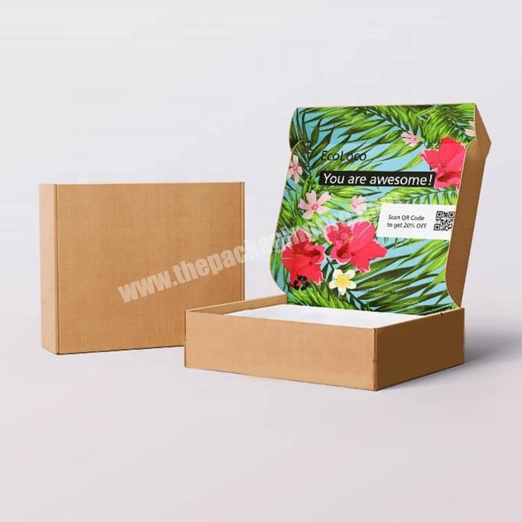 China Manufacture Custom Printed Mailer Shipping Box For Suits