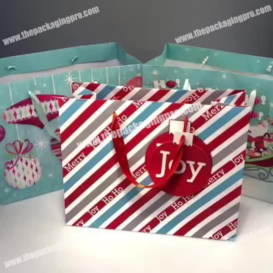 China manufacture high quality holiday shopping bag gift bags