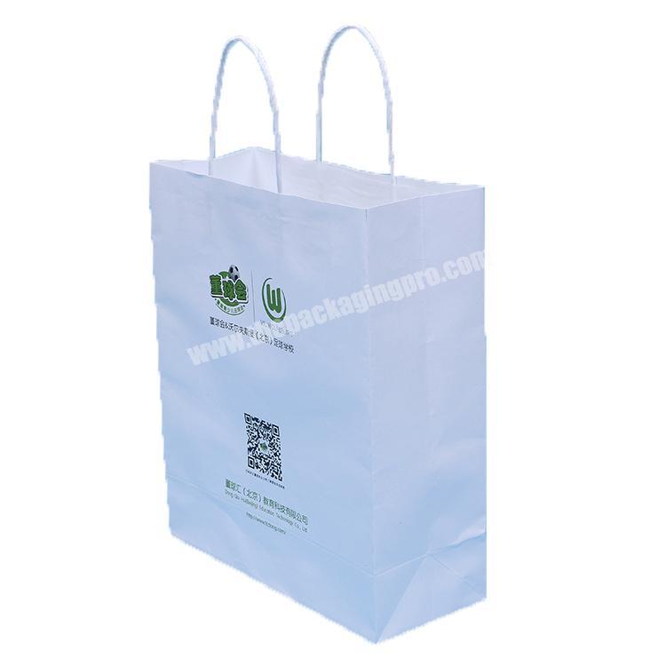 China manufacture wholesale Eco-friendly large size kraft paper shopping bag for garment shoes with twsited handles