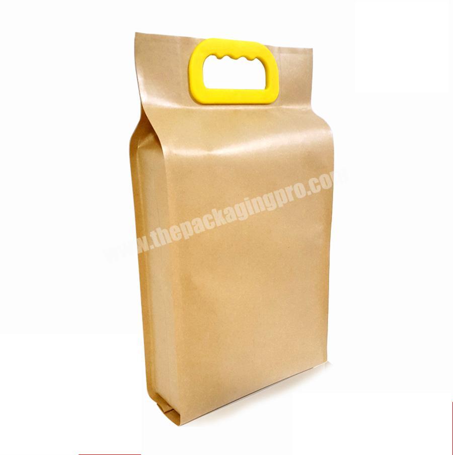China manufacture wholesale rice and wheat paper packaging bag with window in stock