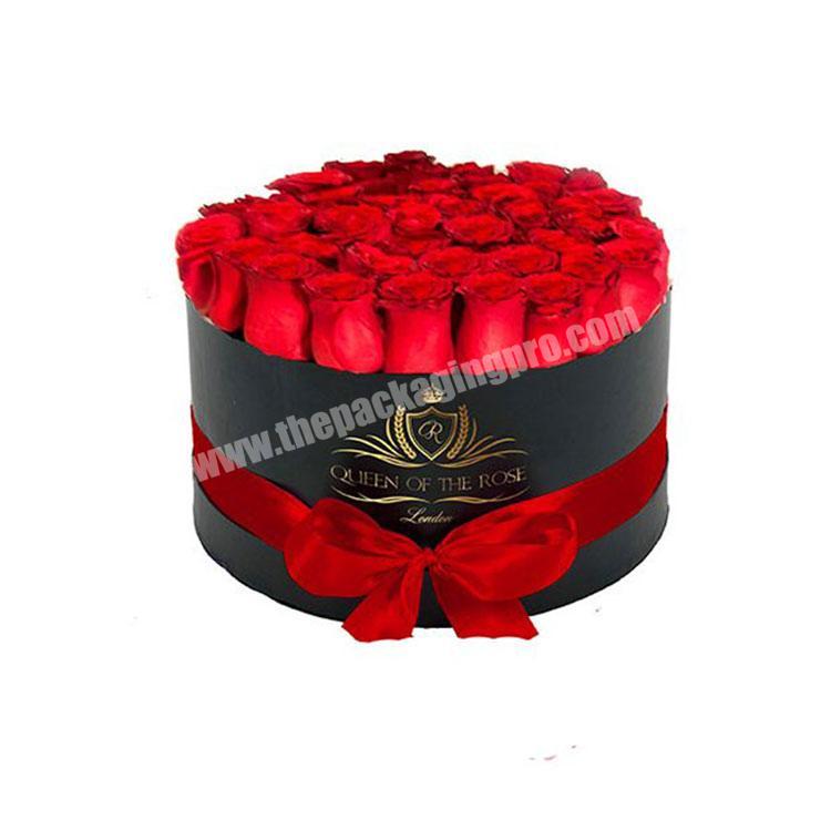 china manufacturer custom logo luxury round box roses