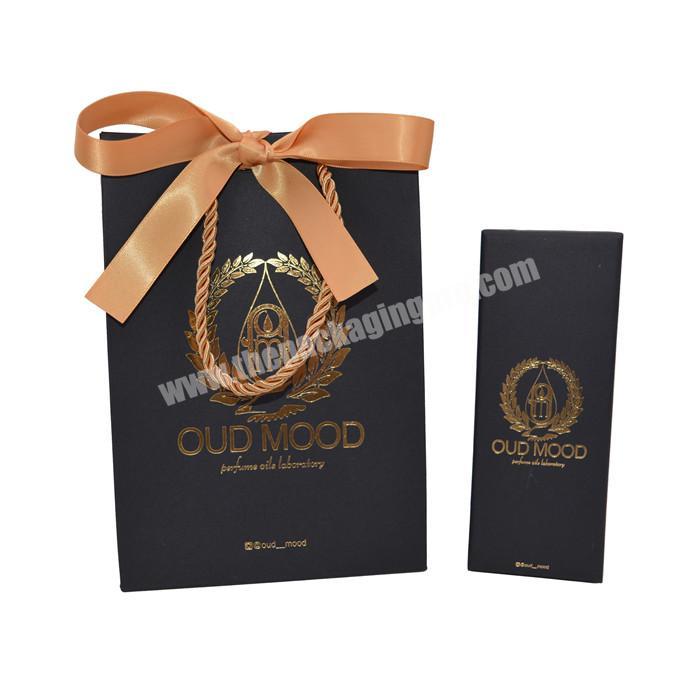 China manufacturer custom packaging cosmetics paper bag for fragrance candle gift cardboard box