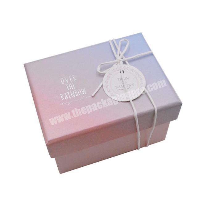 China manufacturer custom printing packaging wedding favor cardboard gift box with lid for luxury perfume