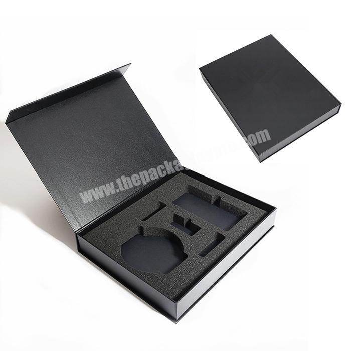 China manufacturer custom private label premium magnetic cardboard gift box packaging for perfume with EVA insert