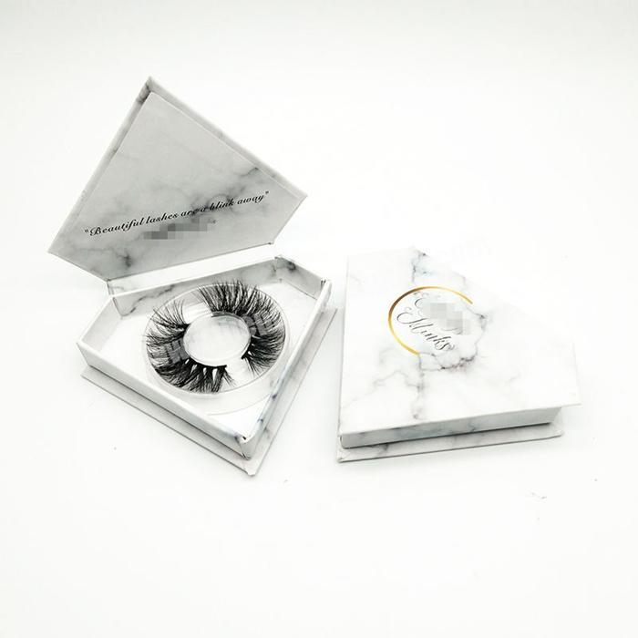 China Manufacturer Customized Small White Paper Box Cosmetics For Eyelashes