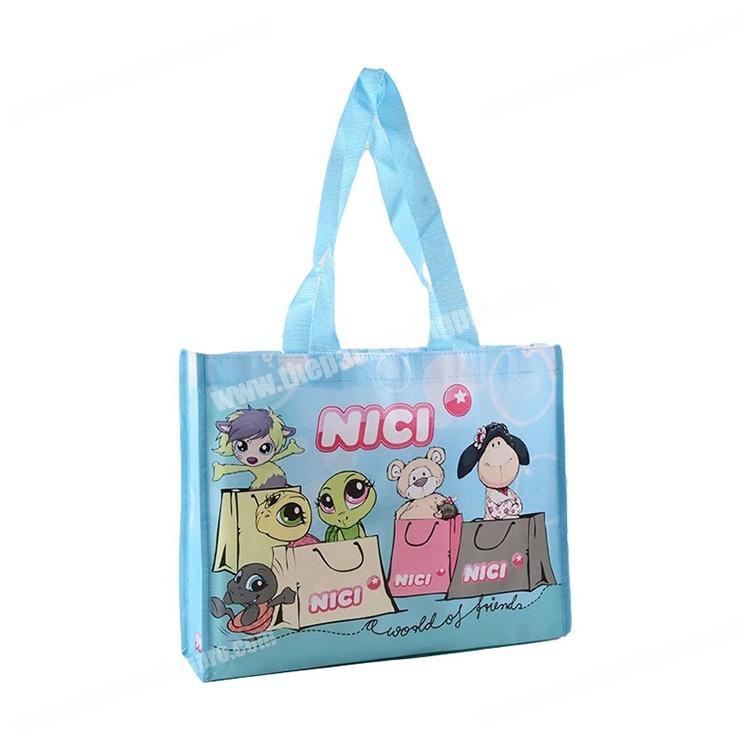 China manufacturer fashion tote pp non woven kids grocery shopping bag