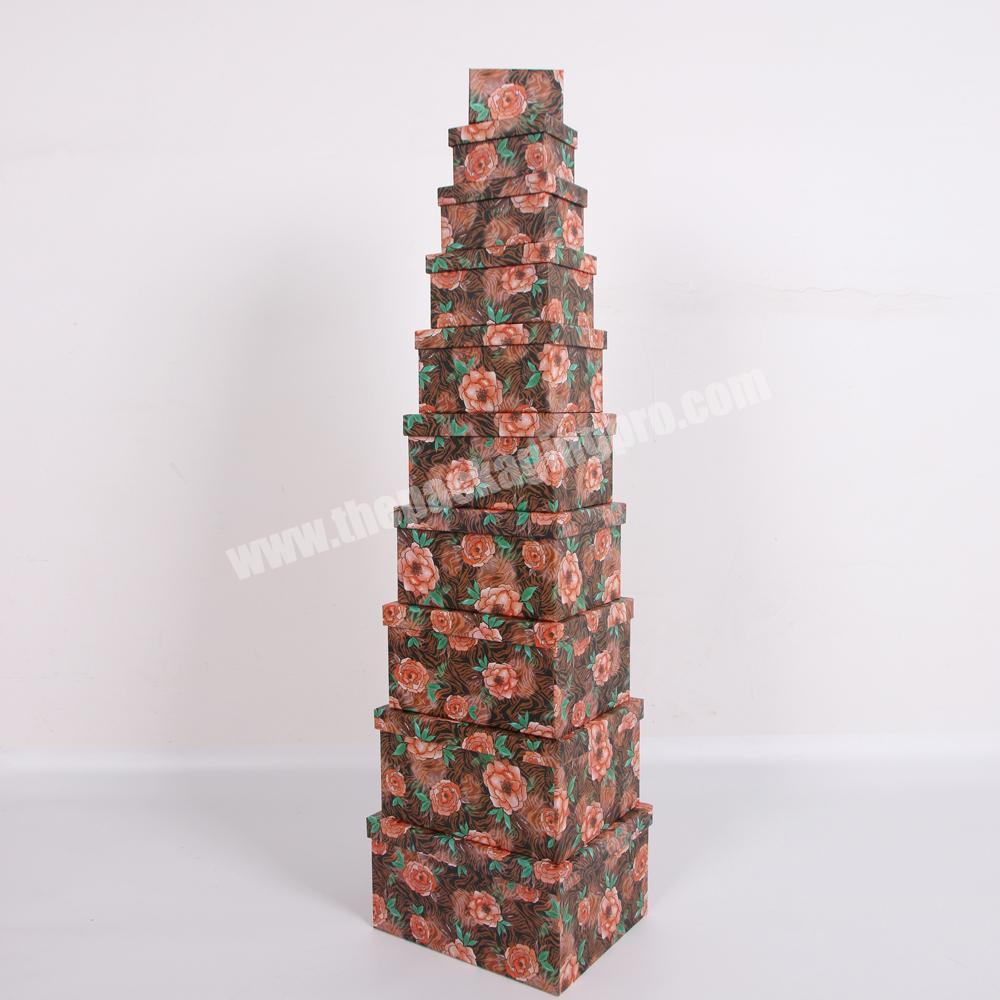 China Manufacturer Rectangle Paper Cardboard Box Packaging With Logo