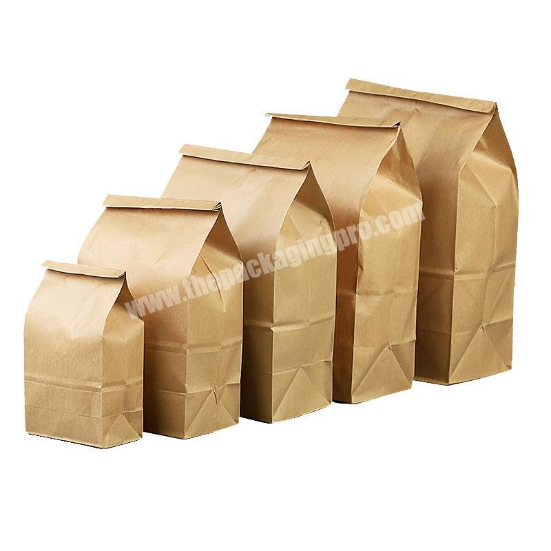 China Manufacturer Wholesale biodegradable takeaway kraft paper packaging bag