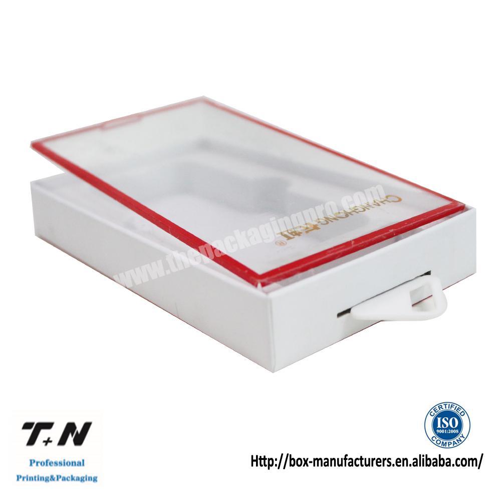 China Manufacturers Electronics Product Cardboard Packaging Box with clear pvc Window