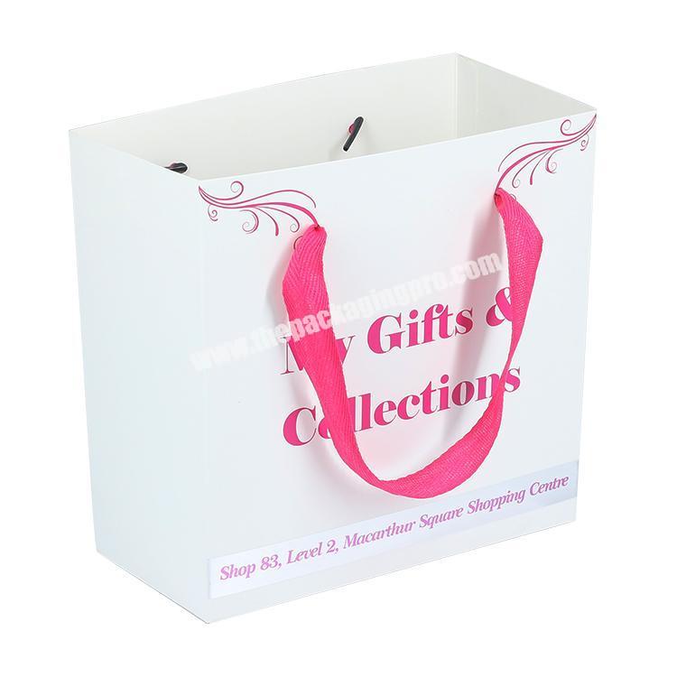 China Manufacturers Wholesale Custom Printing Cheap Shopping Recycled Paper Bags For Makeup