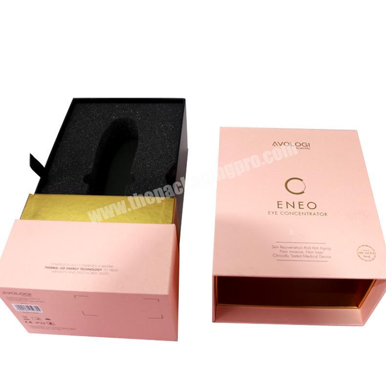 China OEM black cosmetic packaging amber jar box