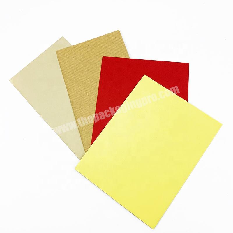 China OEM wholesale high quality custom colourful cardboard envelope for cards