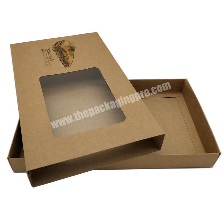 China Printing Service Wholesale Kraft Paper Clothing Package Box