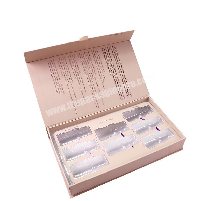 China Private label cosmetic store display sample packaging pvc bag boxes