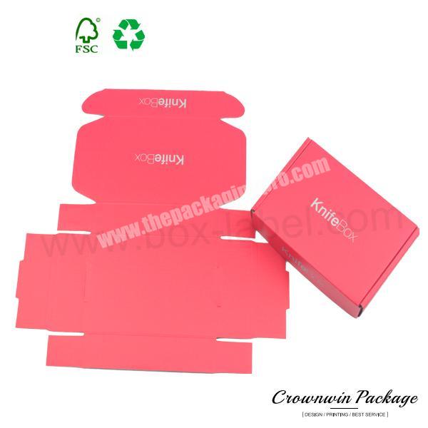China rectangular folding custom corrugated cardboard box