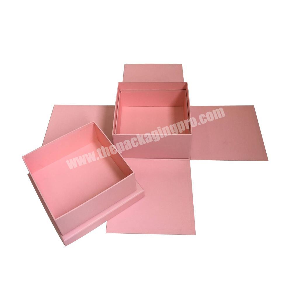 China rectangular nail polish cardboard jewelry compartments candy display shirt watch gift box for wedding dress