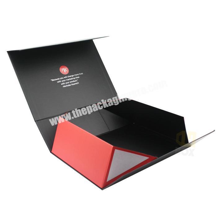China Recycled Eco Friendly Wholesale Dongguan New Foldable Magnetic Custom Luxury paper board Gift Box Packaging