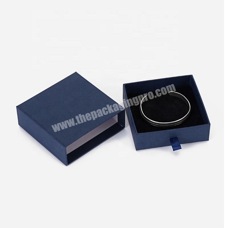 China Supplier Custom Logo Sliding Out Drawer Box  Bracelet Gift Packaging Box for Jewelry