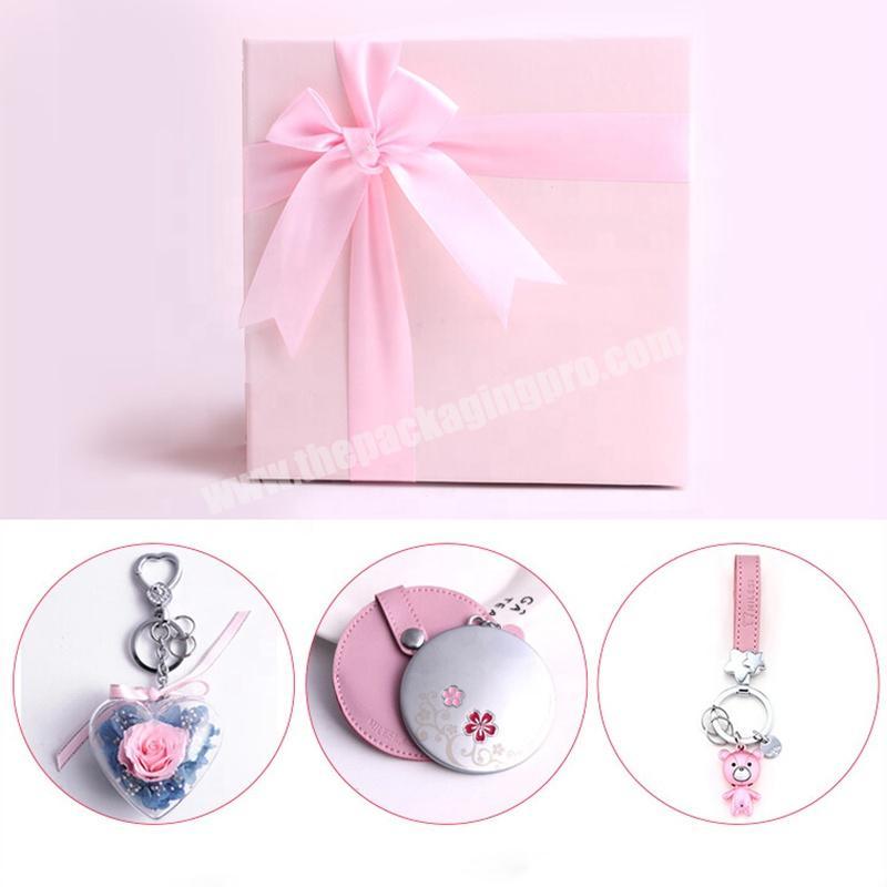 China Supplier Custom Luxury Unique Two Piece Pink Valentine'S Day Gift Box For Wholesale