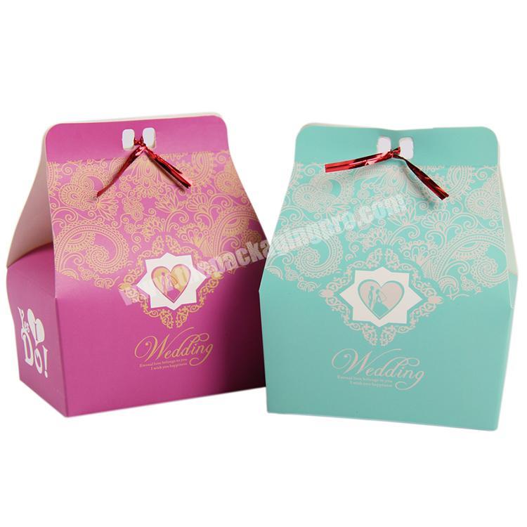China Supplier Custom Recyclable Paper Box Wedding Favor Gift Box Candy Cookie Paper Packaging Box