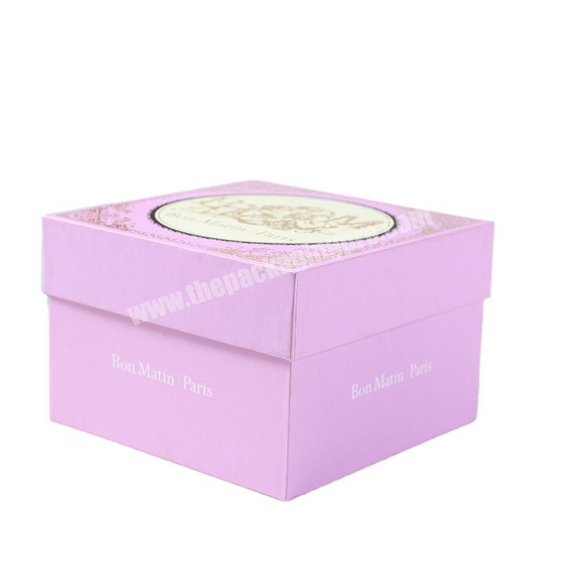 China supplier Customs LOGO and size Simple Box coated paper  square display Box for small gift
