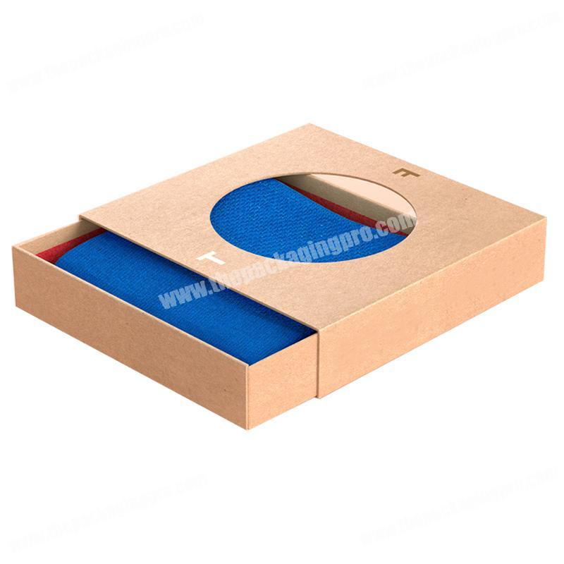 China Supplier Factory Custom Printed Luxury Small Drawer Box One Pair Socks Packaging Box